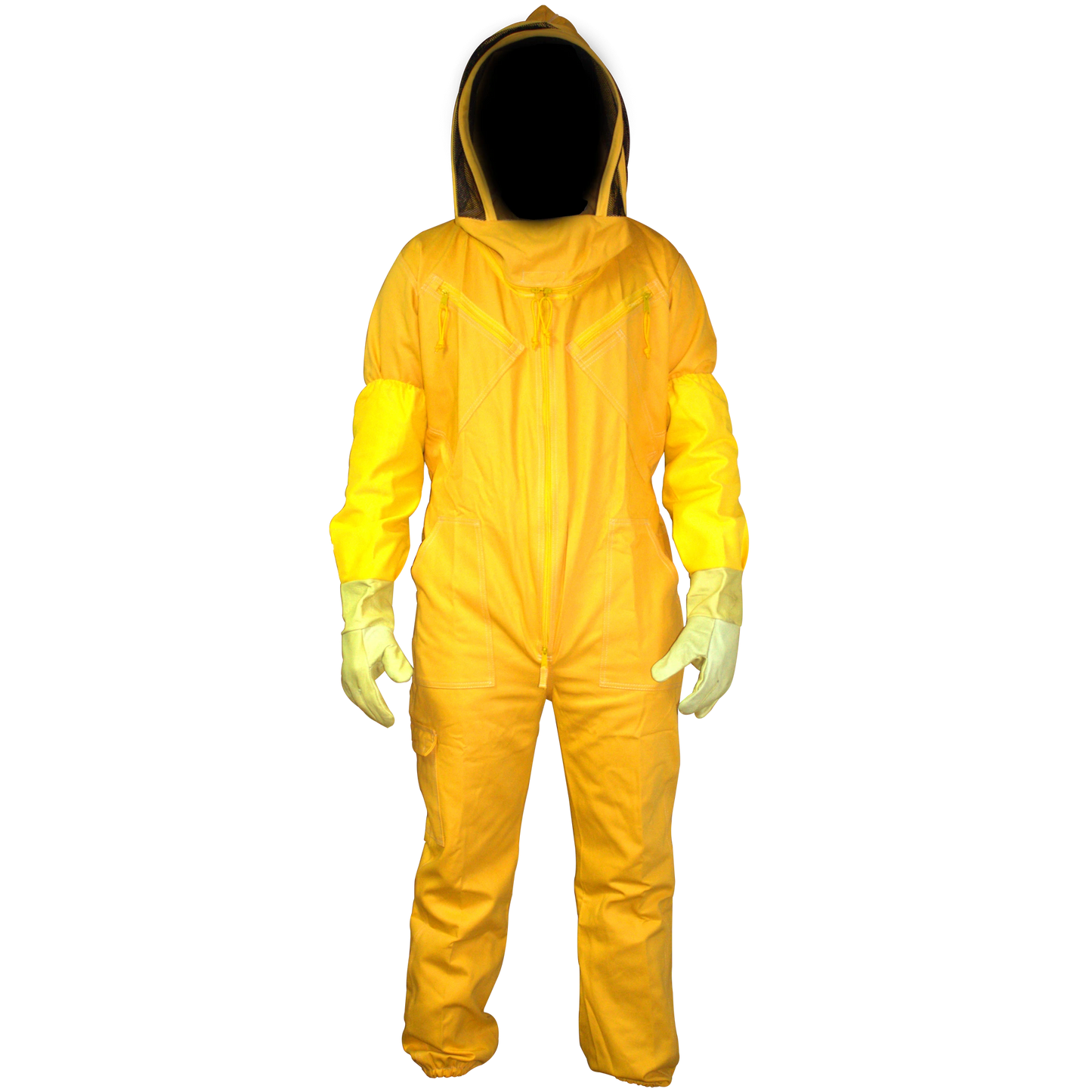 Traje de apicultor con capucha y guantes