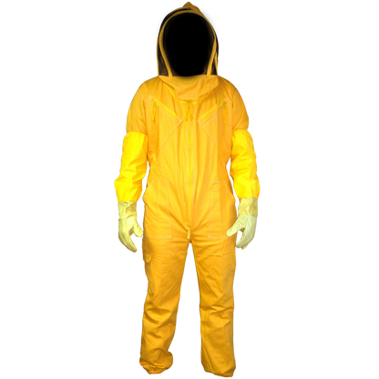 Traje de apicultor con capucha y guantes
