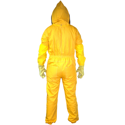Traje de apicultor con capucha y guantes
