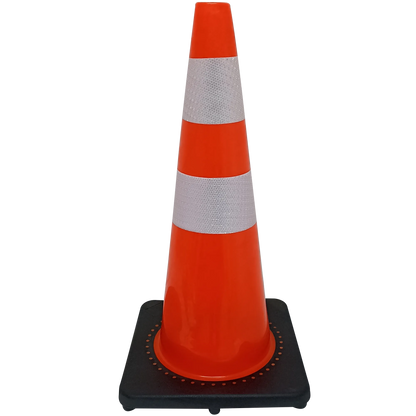 Cono Naranja de 28" con Doble Cinta Reflectiva