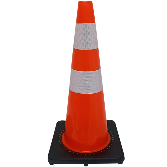 Cono Naranja de 28" con Doble Cinta Reflectiva