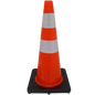 Cono Naranja de 28" con Doble Cinta Reflectiva