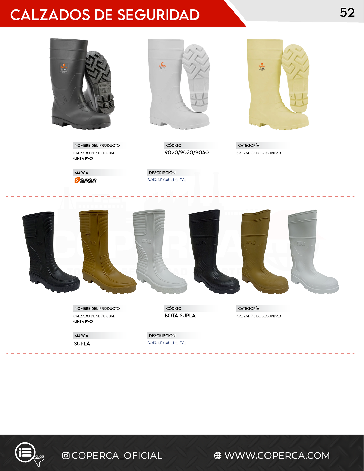 Bota de PVC de Seguridad - SAGA 9040