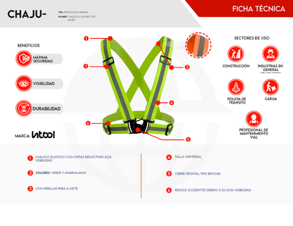 Chaleco Ajustable Arnés Talla Universal - Seguridad Flexible