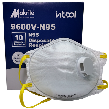 Mascarilla N95 Makrite 9600V - Válvula Exhalación Profesional