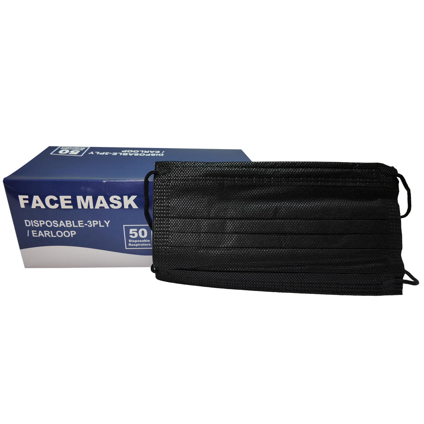 Mascarilla Quirúrgica Negra - Estándar Médico