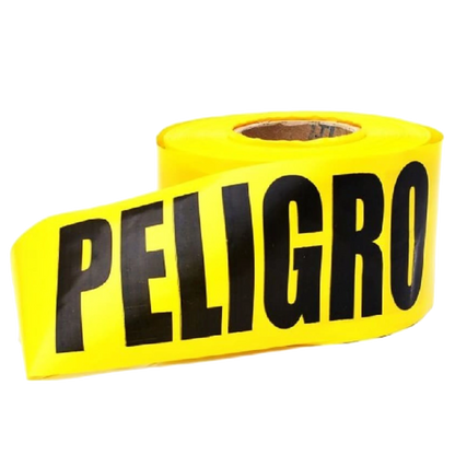 Cinta Amarilla de Peligro 4" x 300 MTS