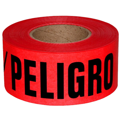 Cinta Roja de Peligro 4" x 300 MTS