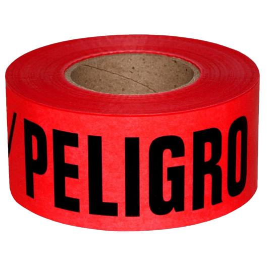Cinta Roja de Peligro 4" x 300 MTS