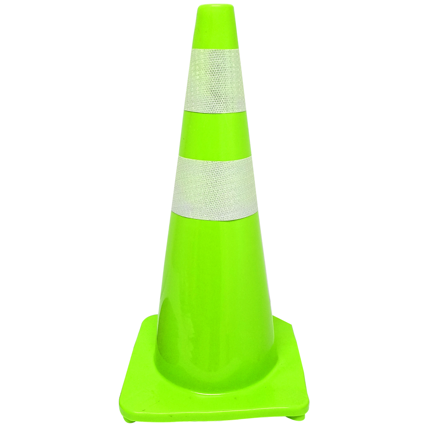Cono Verde de 27" con Doble Cinta Reflectiva
