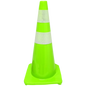 Cono Verde de 27" con Doble Cinta Reflectiva