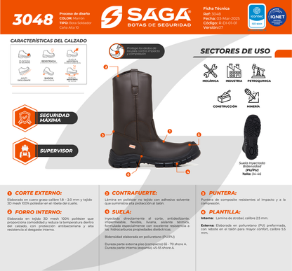 Zapato Operador de Seguridad - SAGA 3048