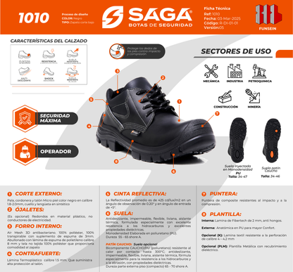 Zapato Operador de Seguridad - SAGA 1010
