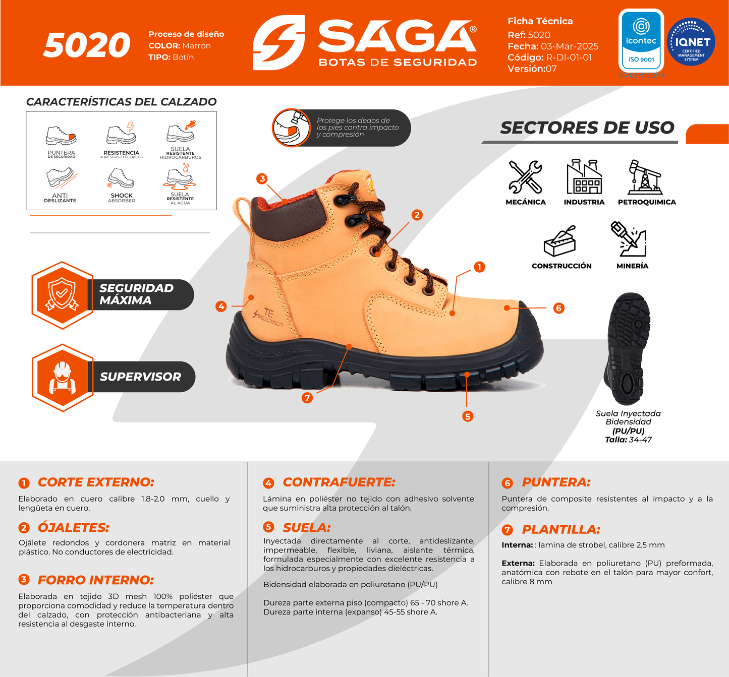Botín Supervisor de Seguridad - SAGA 5020