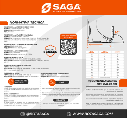 Zapato Operador de Seguridad - SAGA 2023