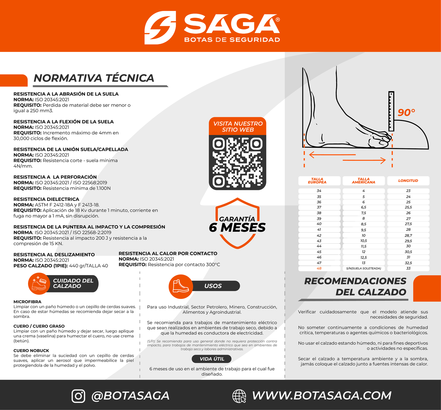 Bota Antiofídica de Seguridad - SAGA 8032
